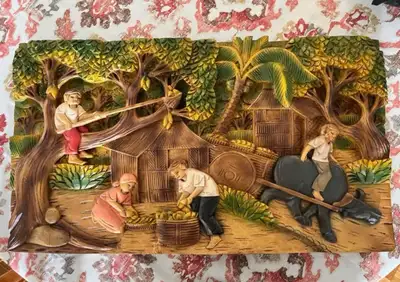 Wood Carving Wall Art: Lets make a deal, View more