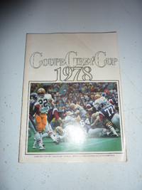 Grey Cup 1978 Collectible Program