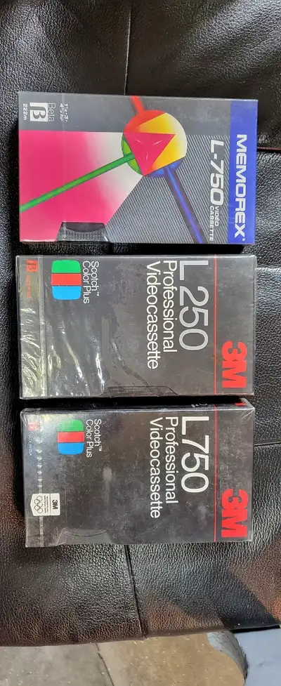 Selling 3 new never used Bata Video cassette tapes. $20.00 for all 3 or $15.00 each. Cash only.
