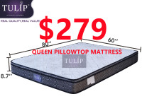 █♣█$279 TULIP® BRAND NEW EUROTOP 8.7" MATTRESS~FULL/QUEEN/KING