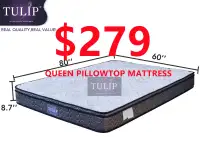 █♣█$279 TULIP® BRAND NEW PILLOWTOP 8.7" MATTRESS~3 SIZE IN STOCK