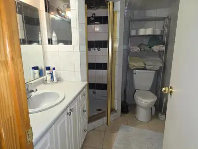 Men only beautiful and private newly furnished room including AC living room , Kitchen and bathroom,...