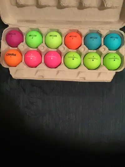Accufli/Maxfli colour golf balls, View more