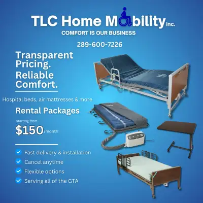 Hospital Bed Rental from $150/Month, View more