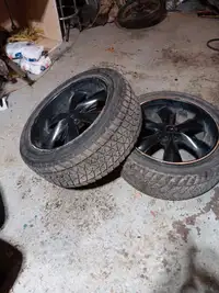 3 winter tires and rims 285 45x22 $200.00
