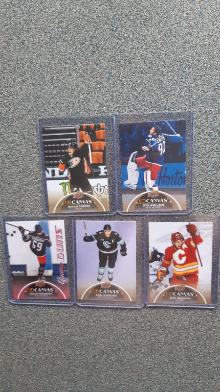 19 Upper Deck 2021-2022 Ud Canvas Cartes hockey Cards dans Art et objets de collection  à Lévis - Image 4