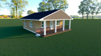 Cottage special 2 bed 1 bath new build on your site