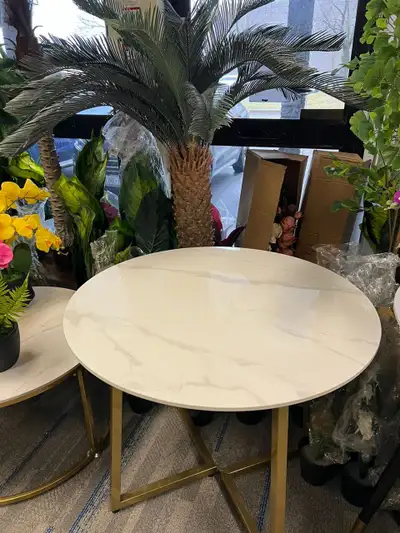 Modern Minimal Round Table | Durable Sintered Stone Finish, View more