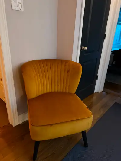 Structube Tilio Velvet Accent Chair — Dijon Mustard — $120, View more