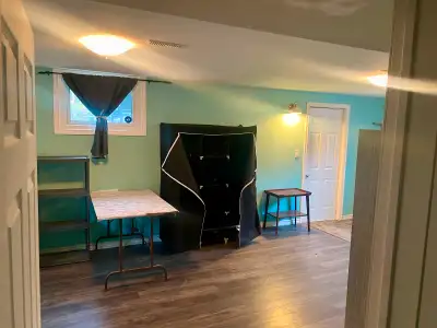 Basement bedroom W separate entrance and private bathroom.