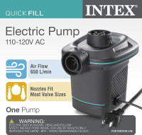 New  Pompe Air Intex  Quick-Fill Ac Electric Air Pump, 110V