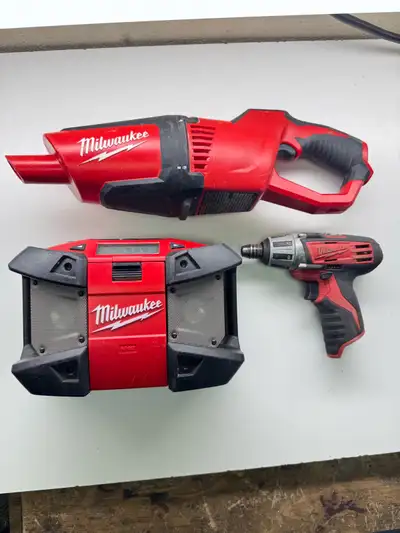 Milwaukee M12 Power Tool Lot (bare tools), View more