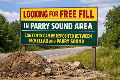 Accepting various fill materials Between Parry Sound & Mckellar, View more