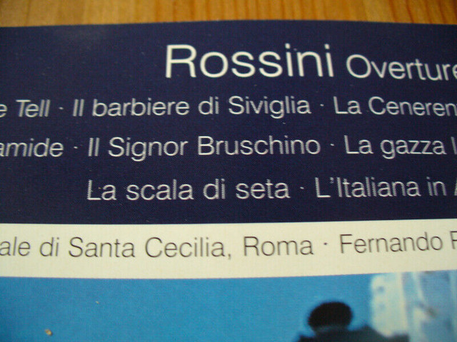 CD AUDIO DE MUSIQUE CLASSIQUE OUVERTURES DE ROSSINI dans CD, DVD et Blu-ray  à Ville de Montréal - Image 4