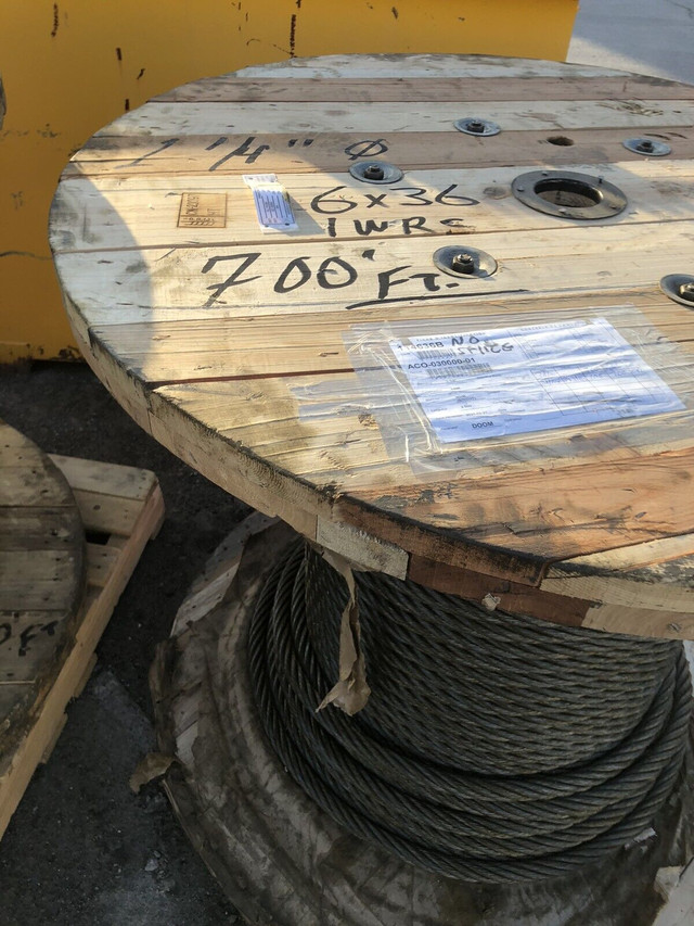 Câble d’acier / wire rope 1  1/4’’. 400, 600. Et 700 pieds dans Autre  à Saint-Hyacinthe - Image 4
