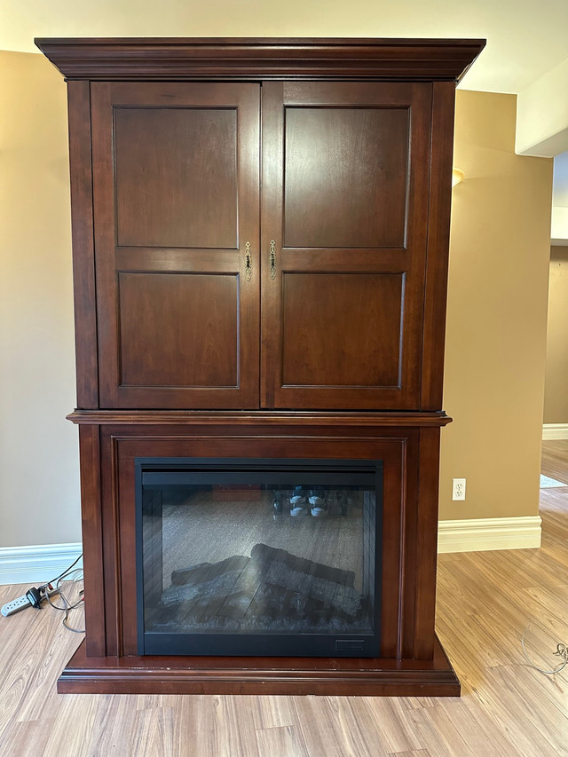 Entertainment unit with electric fire place in TV Tables & Entertainment Units in Belleville - Image 3
