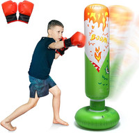 CUTE STONE Inflatable Punching Bag for Kids, Dinosaur Standing B