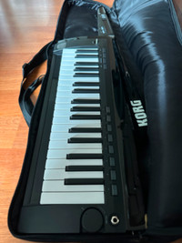 Korg 37-Key Black Keytar Synthesizer Model: RK-100S wBatteries