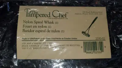New Pampered Chef Nylon Spiral Sauce Whisk Item 2330, View more