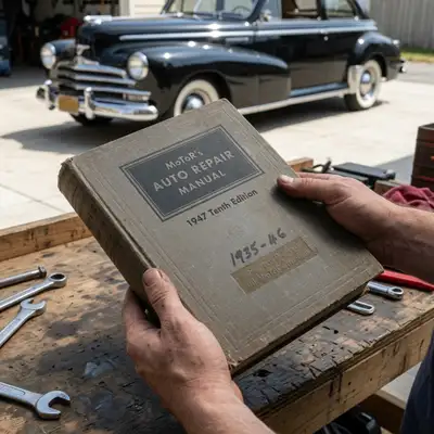 Excellent condition vintage hardcover reference book for classic car enthusiasts, restorers, mechani...
