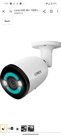 Lorex H30-4K+ 12MP IP Wired Bullet Security Camera w/ Smart