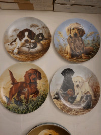 Field Puppies Knowles Collector Plates by Lynn Kaatz