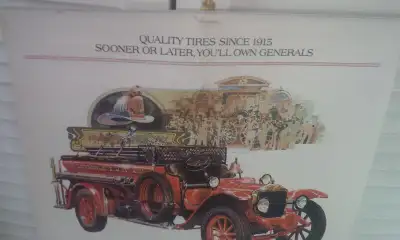 Very Large General Tire Calendar, 1978 Philcar Tire Sales Guelph, View more