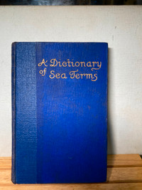 A Dictionary of Sea Terms A Ansted 1933