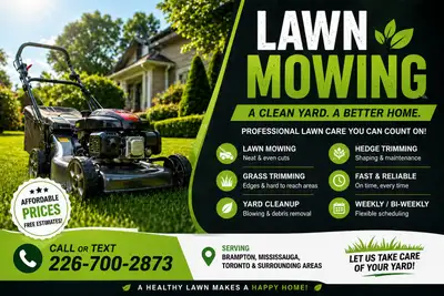 Lawn Mowing & Yard Cleanup Services, View more