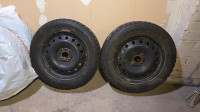 4 Winter Tires - BFGOODRICH WINTER SLALOM KSI - on rim 195/55R15