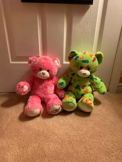 $40 for everything, comes with 2 bears, 2 sets of shoes, 2 outfits (a pj set and a bathing suit), a...