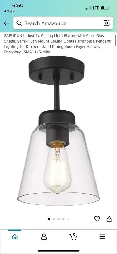EAPUDUN Ceiling Light, View more