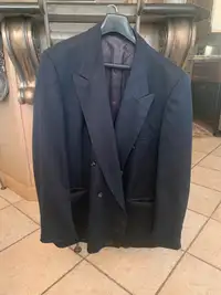 Mans dark navy wool suit  from Moores