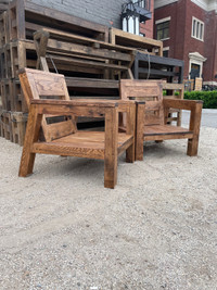 Muskoka chair style hardwood oak and maple