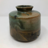 Vintage Studio Pottery Vase Pot Earth Tone Glaze