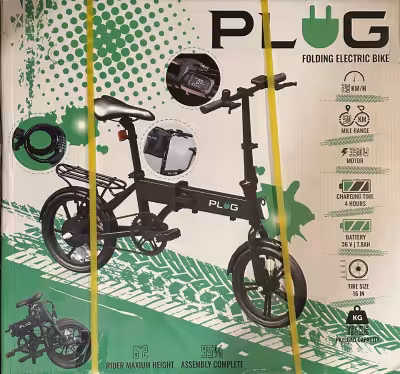 Experience freedom on the go with the PLUG Foldable Electric eBike! This sleek, eco-friendly ride is...