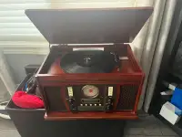5 in 1, music center with turntable 