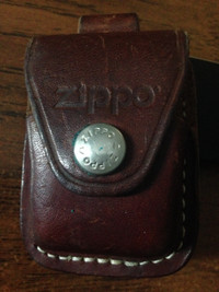 Zippo Case for a lighter  - Genuine Leather Bro  wn