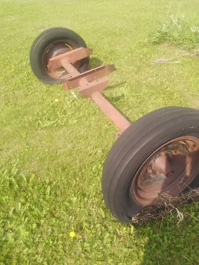 7 foot Trailer axel with 18 inch wheels, View more