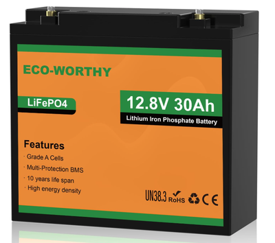 Batteries 12 volt lithium ion 30 ah quadriporteur scooter moto, View more