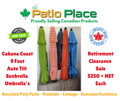 Cabana Coast 9 Foot Auto Tilt - Sunbrella Fabric Umbrellas, View more