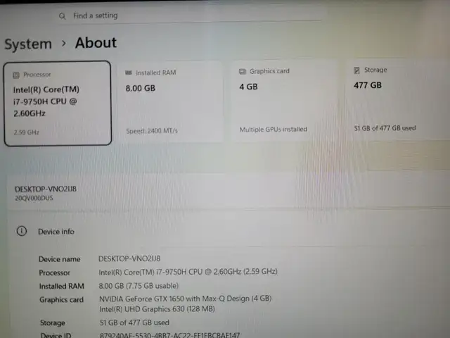 Lenovo ThinkPad X1 Extreme Gen 2 in Laptops in Markham / York Region - Image 8