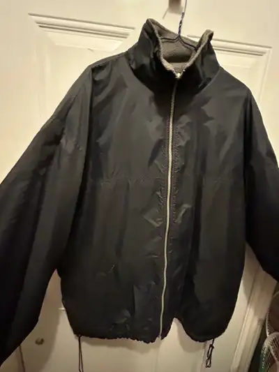 Men’s Koma’s reversible jacket $65 X-large coat navy/grey, View more