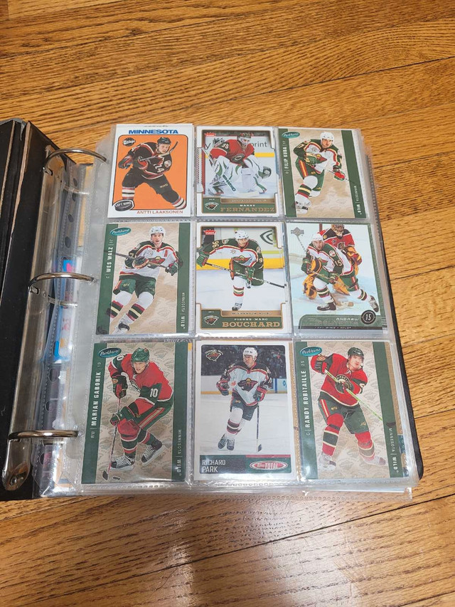 48 Pages of Mint Early 2000s Hockey Cards in Arts & Collectibles in Edmonton - Image 2