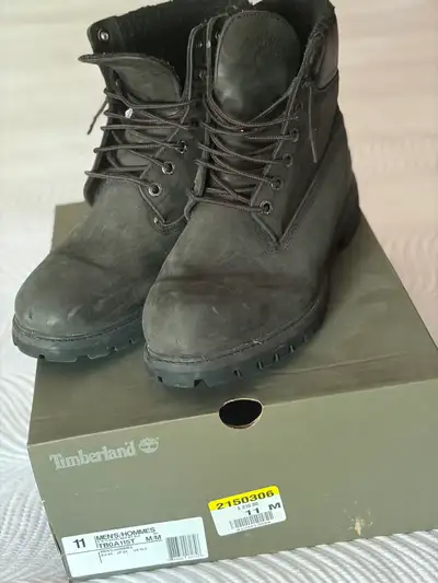 Black Timberland fleece lined boots , View more