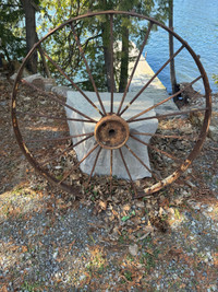 Antique wagon wheel 4ft 