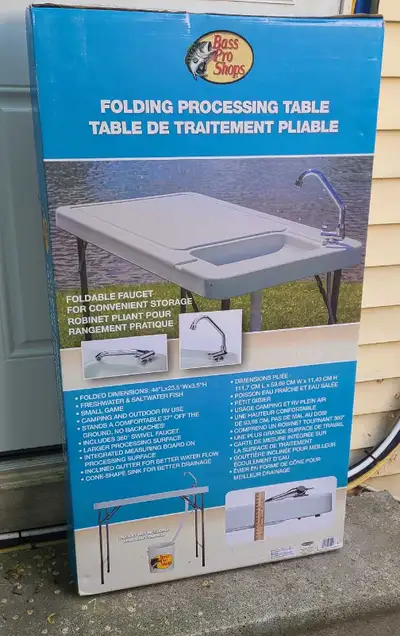 Bass pro shop processing table BNIB, View more