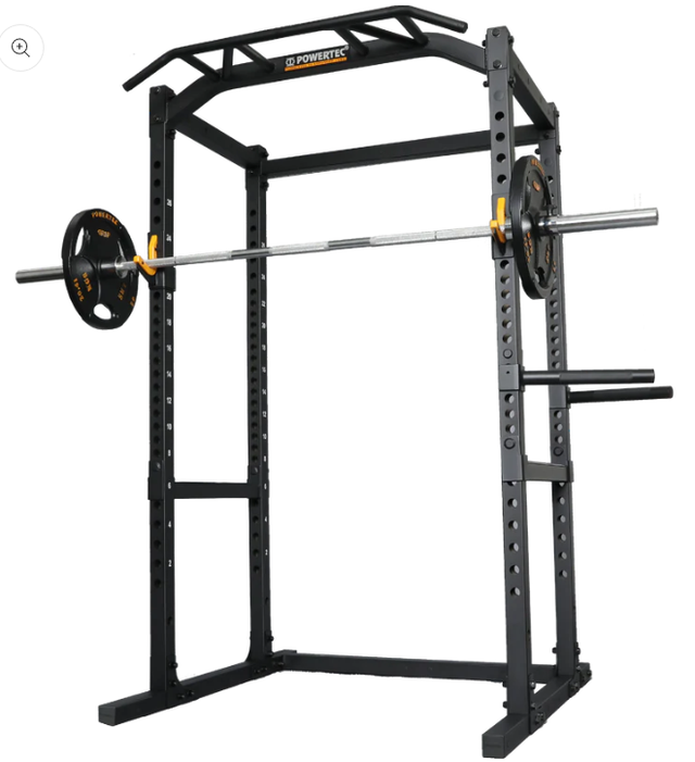 Olympic Barbell, Plate, Powertec Rack and Bench504471378849310729