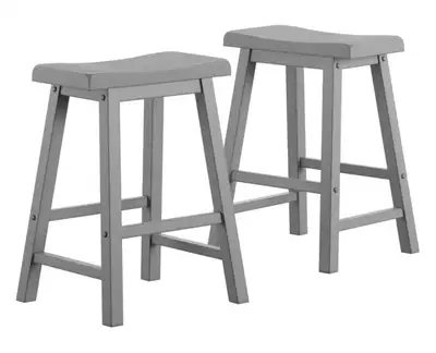 Brand New in Box Danara Solid Wood Counter Stool, Set of 2, View more