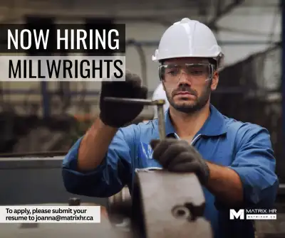 Now Hiring Millwrights in Nova Scotia!, View more